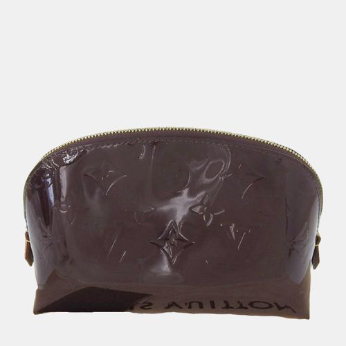 Leather Monogram Vernis Cosmetic Pouch - Louis Vuitton - Modalova