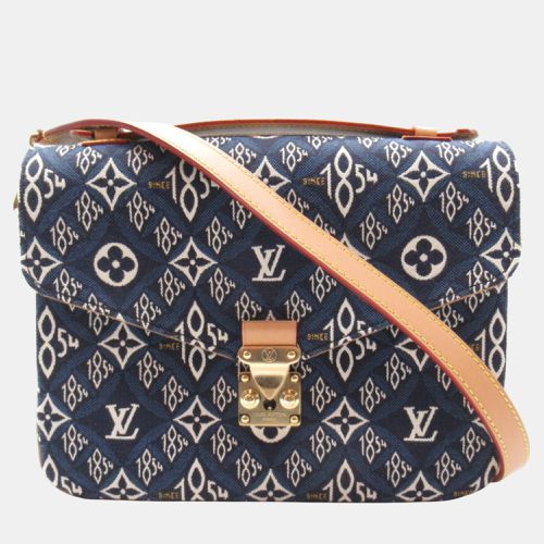 Coated Canvas Monogram Jacquard Navy Pochette Metis Mm Shoulder Bag - Louis Vuitton - Modalova