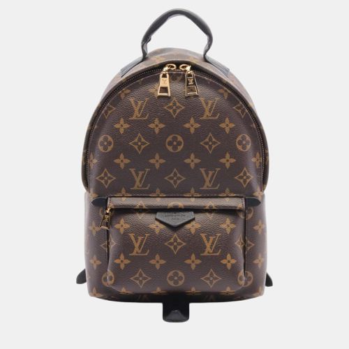 Louis Vuitton Coated Canvas Leather Monogram Brown Black Palm Springs Pm Backpack Bag - Louis Vuitton - Modalova