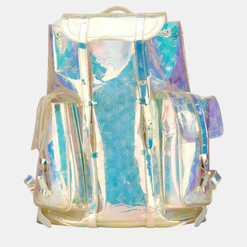 Louis Vuitton Clear Transparent Pvc Leather Monogram Prism Christopher Gm Backpack - Louis Vuitton - Modalova