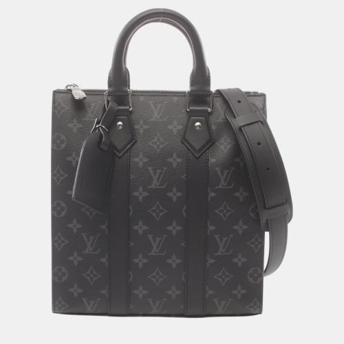 Louis Vuitton Coated Canvas Leather Black Sac Plat Cross Monogram Eclipse Handbag - Louis Vuitton - Modalova