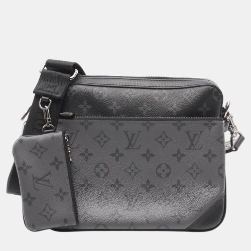 Coated Canvas Leather Gray Trio Monogram Eclipse Shoulder Bag - Louis Vuitton - Modalova