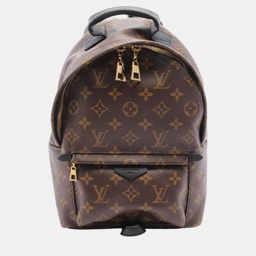 Black Coated Canvas Leather Monogram Palm Springs Pm Backpack Bag - Louis Vuitton - Modalova