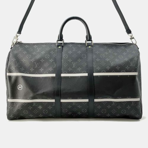 Louis Vuitton Black Monogram Eclipse Keepall Bandouliere 45 Boston Bag - Louis Vuitton - Modalova