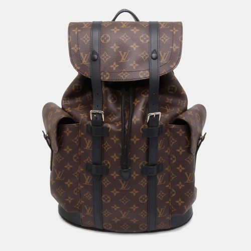 Louis Vuitton Black Monogram Macassar Christopher Mm Backpack - Louis Vuitton - Modalova