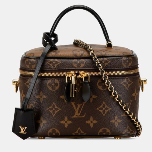 Louis Vuitton Brown Pvc Leather Monogram Reverse Vanity Nv Pm Handbag - Louis Vuitton - Modalova