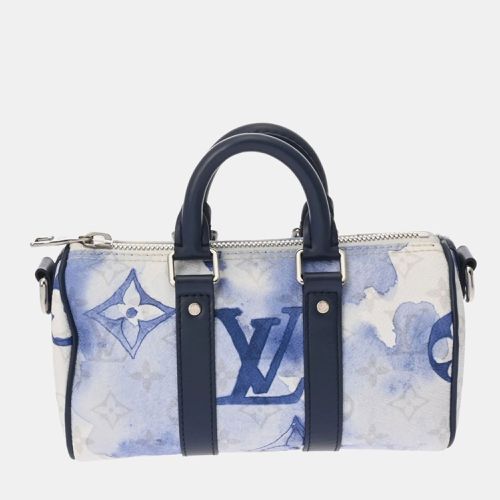 Louis Vuitton White/Blue Canvas Monogram Watercolor Keepall Xs Handbag - Louis Vuitton - Modalova