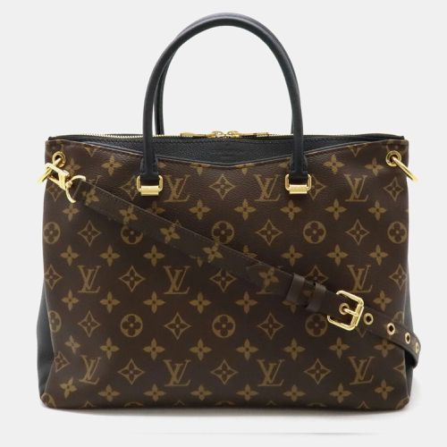 Louis Vuitton Noir Black Monogram Pallas Tote Bag - Louis Vuitton - Modalova