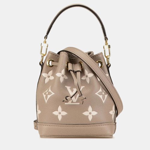 Louis Vuitton Tourterelle Creme Leather Monogram Empreinte Nano Noe Handbag - Louis Vuitton - Modalova