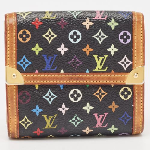 Louis Vuitton Black Monogram Multicolore Canvas Porte-Monnaie Billets Wallet - Louis Vuitton - Modalova