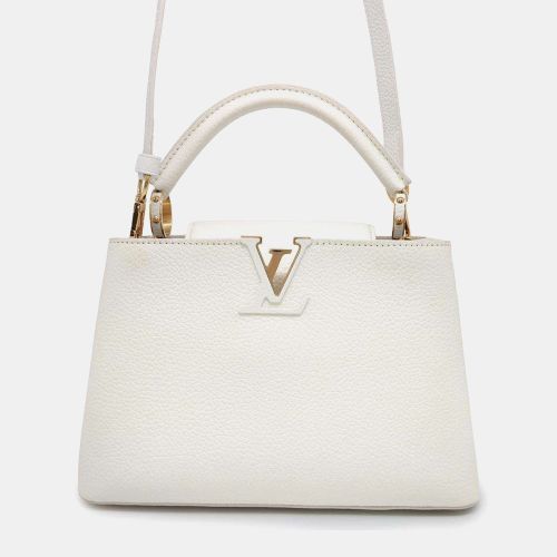 Louis Vuitton White Taurillon Leather Capucines BB Handbag - Louis Vuitton - Modalova