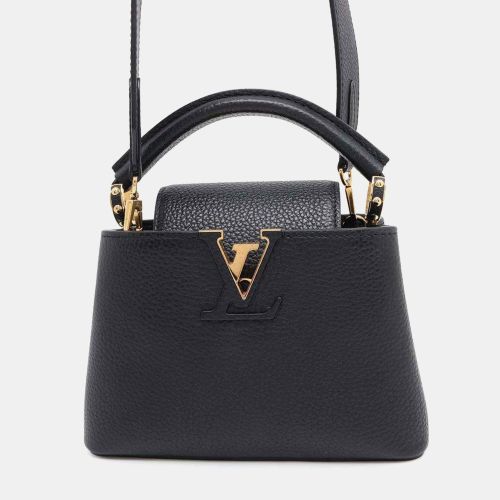 Louis Vuitton Black Taurillon Leather Capucines Mini Top Handle Bag - Louis Vuitton - Modalova