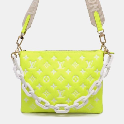 Louis Vuitton Yellow Monogram Embossed Coussin PM Shoulder Bag - Louis Vuitton - Modalova