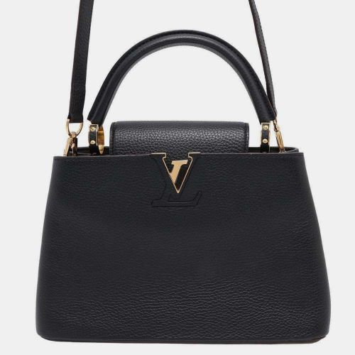 Louis Vuitton Black Taurillon Leather Capucines PM Shoulder Bag - Louis Vuitton - Modalova