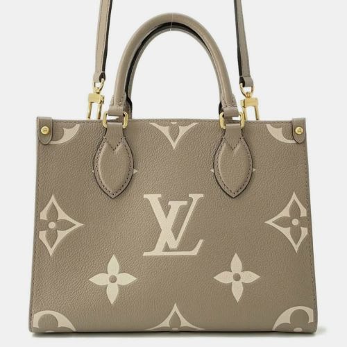 Louis Vuitton Tourterelle Monogram Empreinte Leather Giant OnTheGo PM Handbag - Louis Vuitton - Modalova