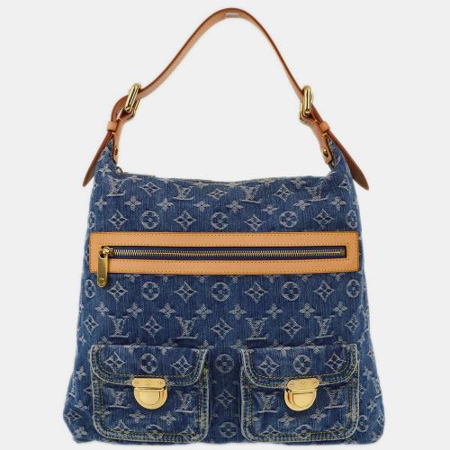 Louis Vuitton Blue Monogram Denim Baggy Gm Shoulder Bag - Louis Vuitton - Modalova