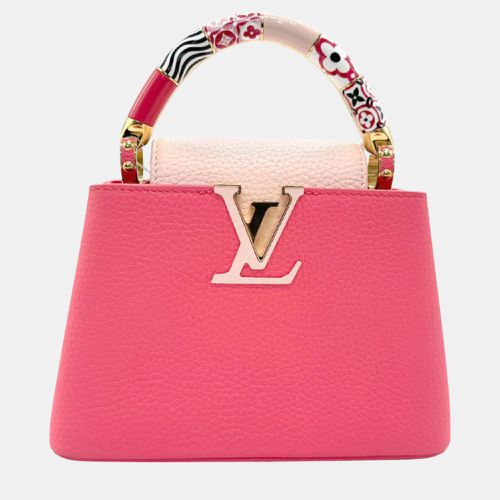 Handbag Shoulder Bag Capucines Mini By The Pool Leather Rose - Louis Vuitton - Modalova