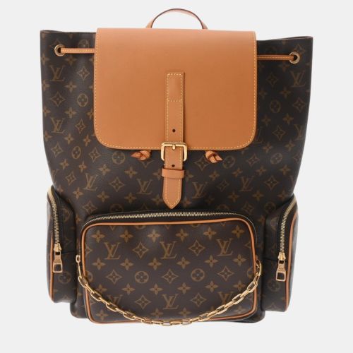 Louis Vuitton Brown Monogram Canvas, Leather Trio Backpack - Louis Vuitton - Modalova