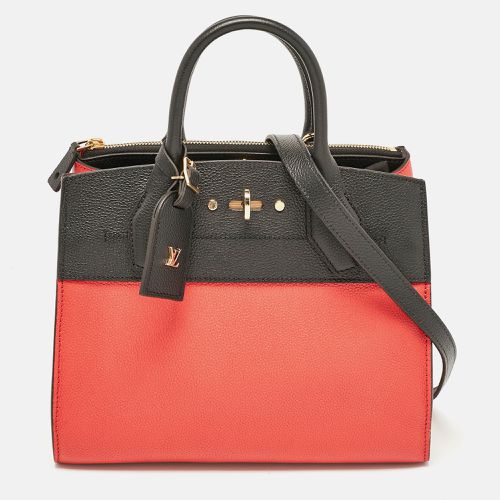 Red/Black Leather City Steamer PM Bag - Louis Vuitton - Modalova