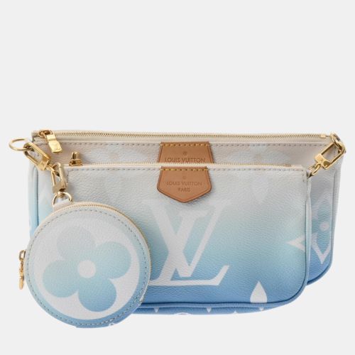 Louis Vuitton Blue/White Canvas Monogram Multi Pochette Accessoires Shoulder Bag - Louis Vuitton - Modalova