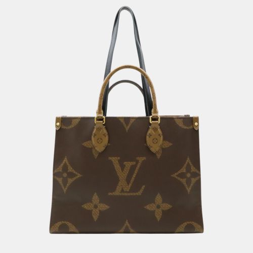 Canvas Monogram Giant OnTheGo MM Tote Shoulder Bag - Louis Vuitton - Modalova