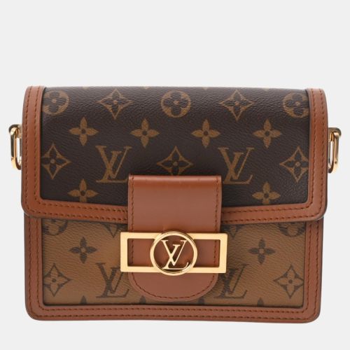 Louis Vuitton Brown Canvas Monogram Reverse Dauphine Mini Shoulder Bag - Louis Vuitton - Modalova