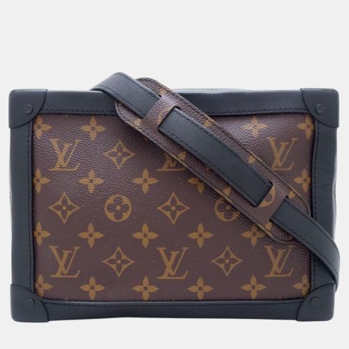 Louis Vuitton Brown Black Monogram Macassar Virgil Abloh Solar Ray Soft Trunk Shoulder Bag - Louis Vuitton - Modalova