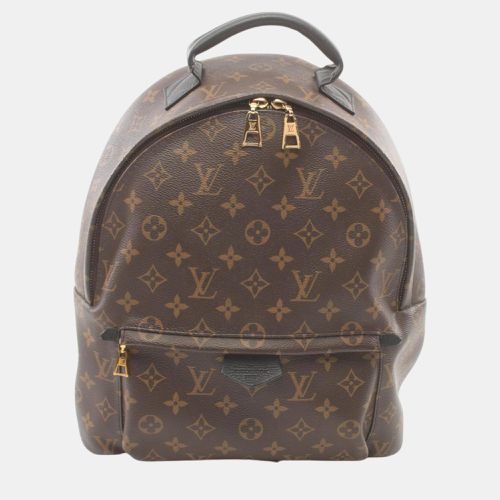 Palm Springs Backpack Mm Monogram Bag Coated Canvas Leather - Louis Vuitton - Modalova