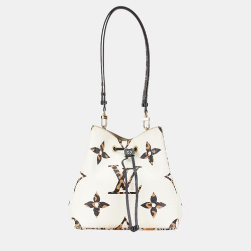 Monogram Jungle Neonoe Shoulder Bag Ivory Orange Pvc Leather - Louis Vuitton - Modalova