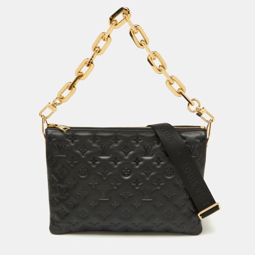 Louis Vuitton Black Monogram Embossed Leather Coussin MM Bag - Louis Vuitton - Modalova