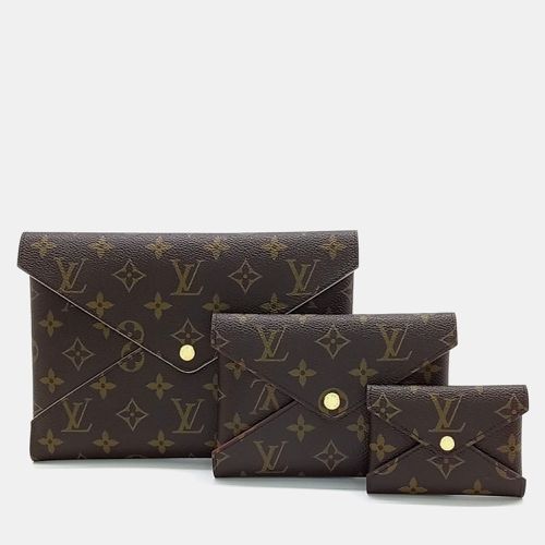 Louis Vuitton Brown Coated Canvas Pochette Kirigami Clutch bag - Louis Vuitton - Modalova