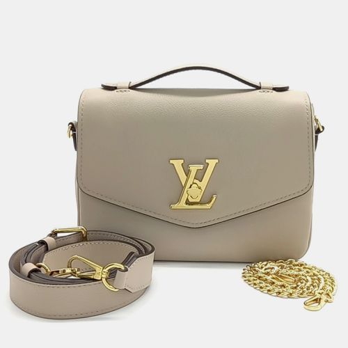 Louis Vuitton Beige Leather Lock Me Oxford Bag - Louis Vuitton - Modalova