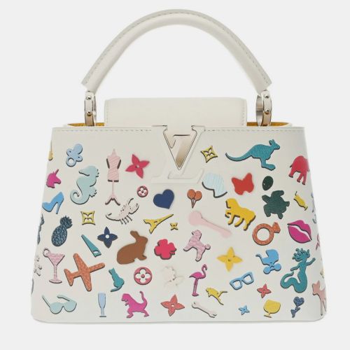 Louis Vuitton White Leather Capucines BB Handbag - Louis Vuitton - Modalova