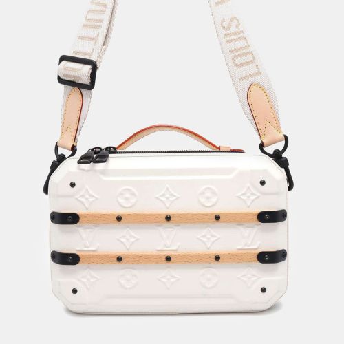 Louis Vuitton White/Black Leather Future Trunk Shoulder Bag - Louis Vuitton - Modalova