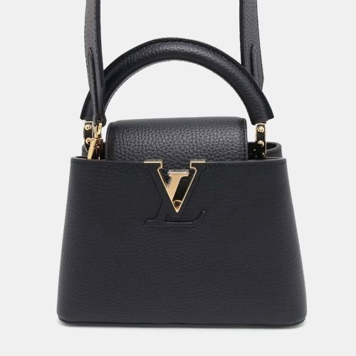 Louis Vuitton Black Taurillon Leather Capucines Mini Handbag - Louis Vuitton - Modalova