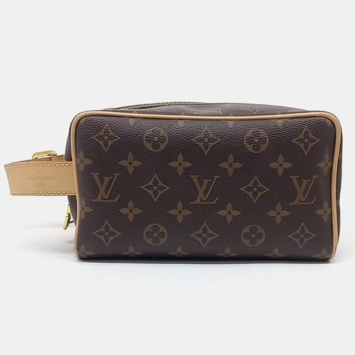 Louis Vuitton Brown Monogram Canvas Dopp Kit Pouch - Louis Vuitton - Modalova