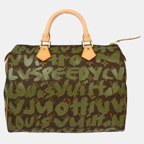 Khaki Monogram Graffiti Speedy 30 Handbag - Louis Vuitton - Modalova