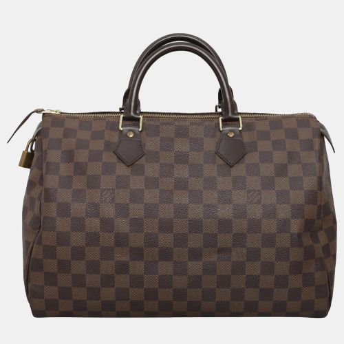 Dark Damier Ebene Canvas Speedy 30 Shoulder Bag - Louis Vuitton - Modalova