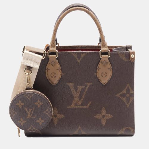 Louis Vuitton Beige and Brown Monogram Reverse Canvas OnTheGo PM Shoulder Bag - Louis Vuitton - Modalova