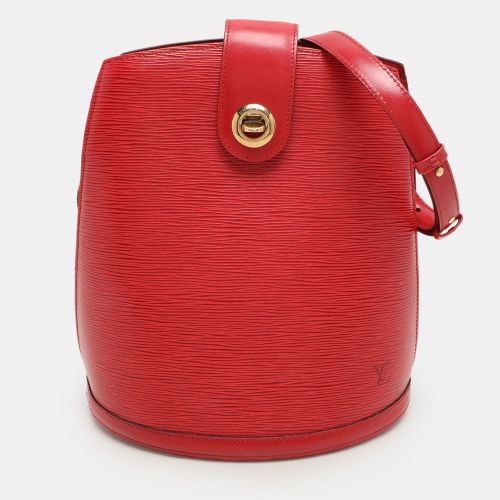 Louis Vuitton Red Epi Leather Cluny Bucket Bag - Louis Vuitton - Modalova