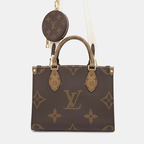 Louis Vuitton Onthego PM Brown Monogram Reverse Canvas Tote Bag - Louis Vuitton - Modalova