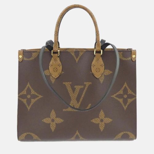 Louis Vuitton Onthego MM Brown Monogram Giant Canvas Tote Bag - Louis Vuitton - Modalova