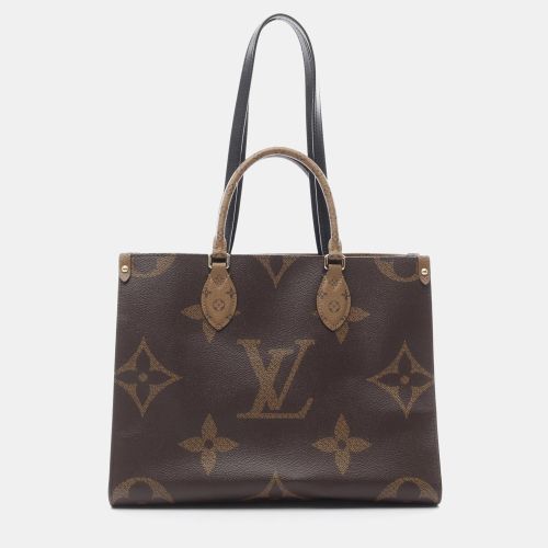 Louis Vuitton OnTheGo MM Brown Monogram Giant Canvas Tote Bag - Louis Vuitton - Modalova