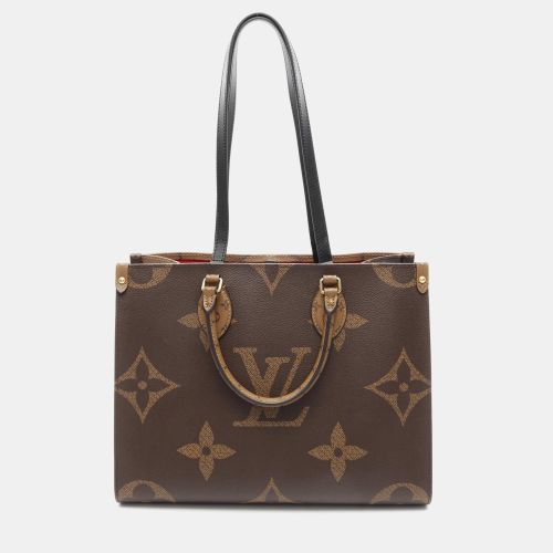 Louis Vuitton OnTheGo MM Brown/Beige Monogram Giant Canvas Tote Bag - Louis Vuitton - Modalova