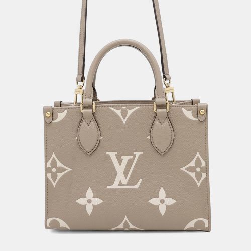 Louis Vuitton Onthego Tourterelle Claim Bicolor Monogram Empreinte Leather Monogram Giant Size PM - Louis Vuitton - Modalova