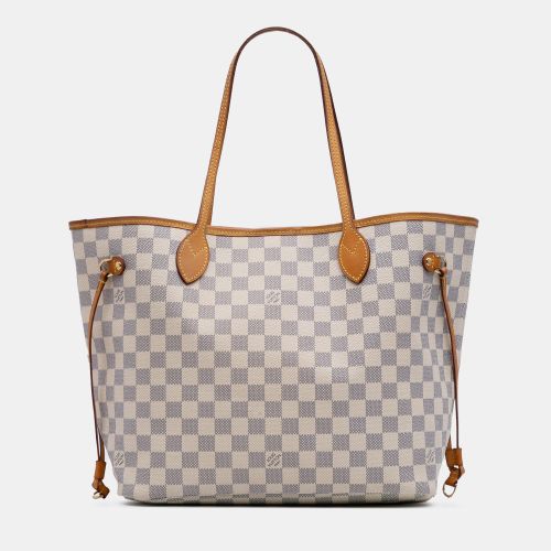 Louis Vuitton White Damier Azur Neverfull MM - Louis Vuitton - Modalova