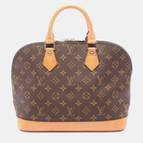 Louis Vuitton Alma Pm Handbag Monogram Canvas Leather Brown - Louis Vuitton - Modalova