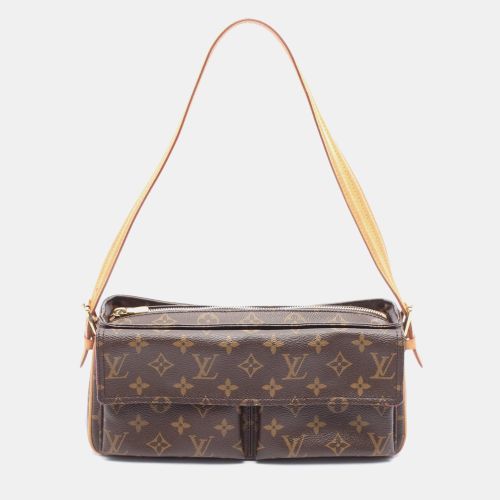 Louis Vuitton Vivacite MM Brown Monogram Canvas Shoulder Bag - Louis Vuitton - Modalova
