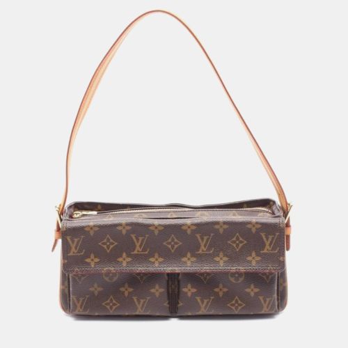Louis Vuitton Vivacite MM Brown Monogram Canvas Shoulder Bag - Louis Vuitton - Modalova