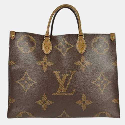 Louis Vuitton OnTheGo GM Brown Monogram Reverse Canvas Shoulder Bag - Louis Vuitton - Modalova